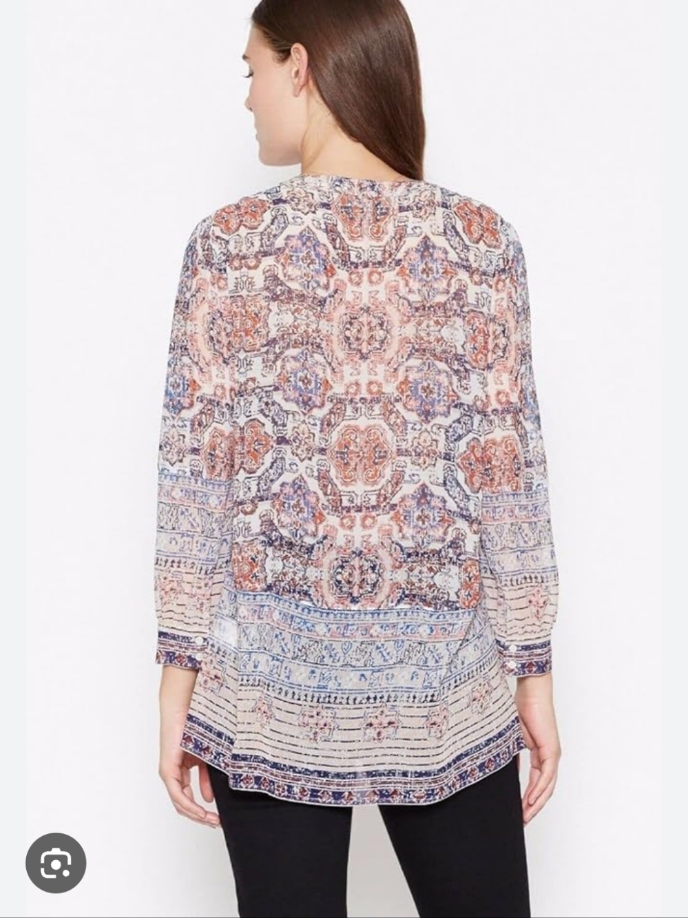 JOIE |  Women's Aceline Blouse 100% Silk Dusty Pink Size L - Picture 3 of 8